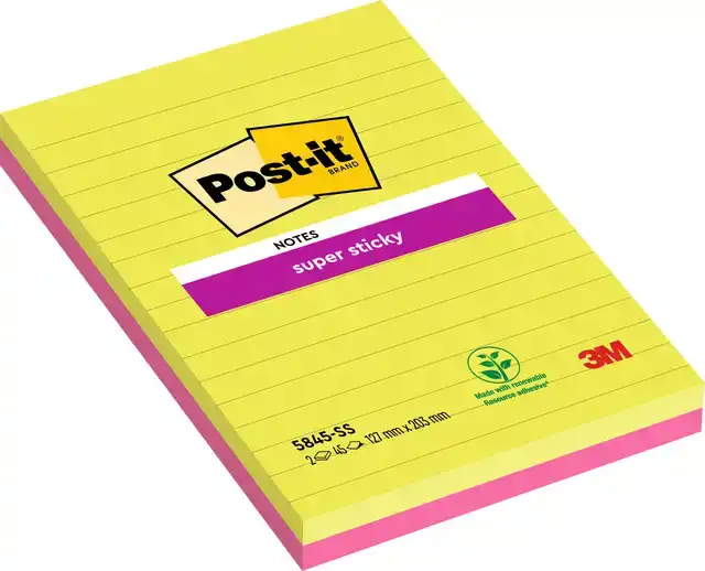 MEMOBLOK 3M POST-IT 5845 SS 127X203MM