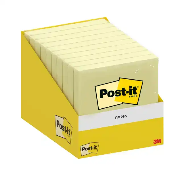 MEMOBLOK 3M POST-IT 6820 76X76MM GEEL