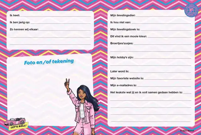 VRIENDENBOEK INTERSTAT BARBIE