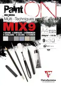 MIX MEDIA PAPIER CF A4 PAINT ON 27 VEL