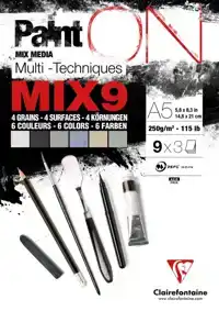 MIX MEDIA PAPIER CF A5 PAINT ON 27VEL