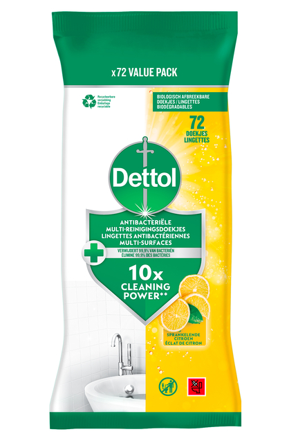 REINIGINGSDOEKJES DETTOL ANTIBACT