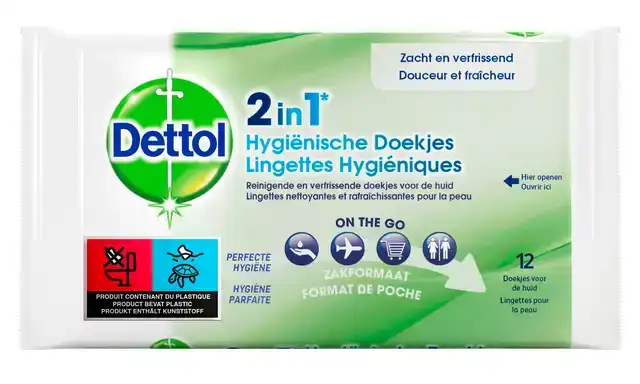 HYGIÃ«NISCHE DOEKJES DETTOL WIPES