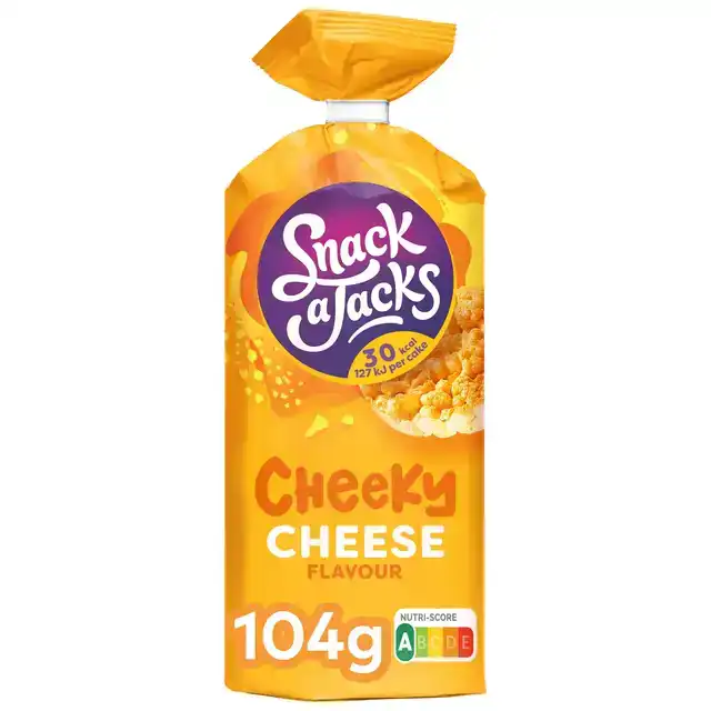 RIJSTWAFEL SNACK-A-JACKS CHEESE PAK 104
