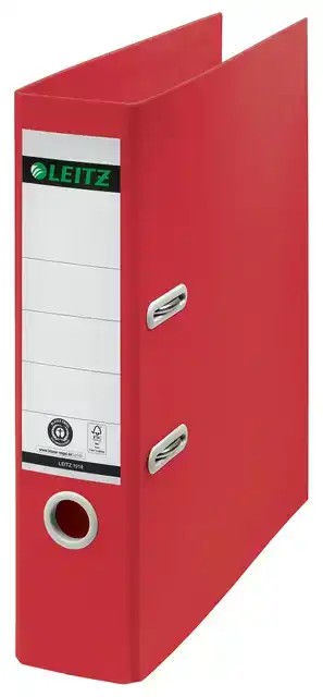 ORDNER LEITZ RECYCLE 180Â° 80MM ROOD