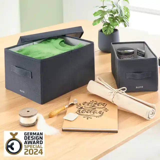 OPBERGDOOS LEITZ GESTOF MET DEKSEL