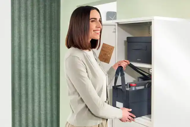 OPBERGTAS LEITZ GESTOFFEERD