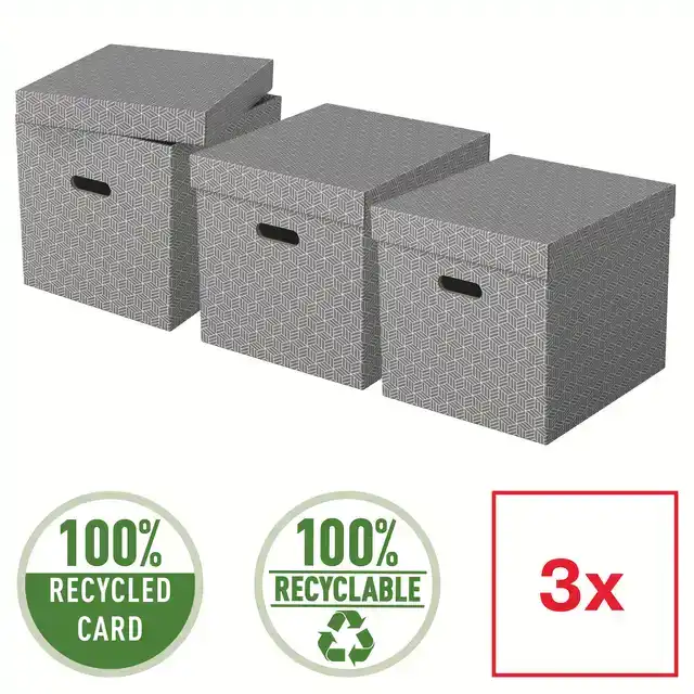 OPBERGDOOS ESSELTE 320X315X365MM GRIJS