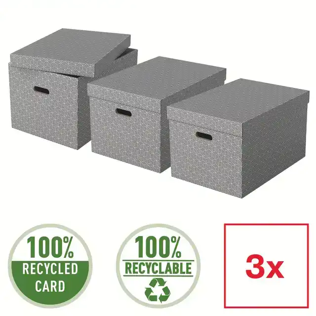 OPBERGDOOS ESSELTE 355X305X510MM GRIJS