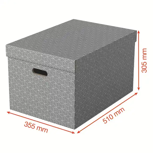 OPBERGDOOS ESSELTE 355X305X510MM GRIJS