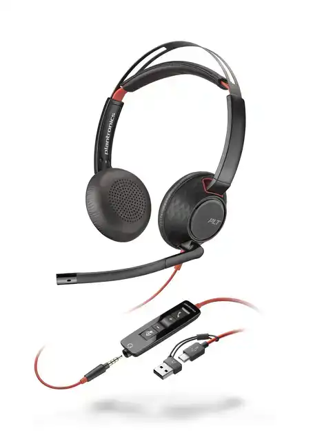 HEADSET HP POLY BLACKWIRE 5220 STEREO