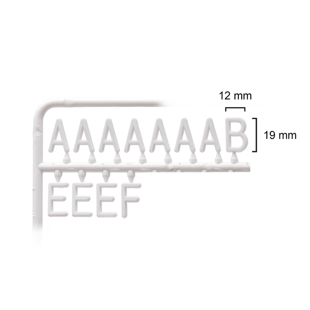 LETTERBORD ZWART 40 X 60 CM MET ZWARTE