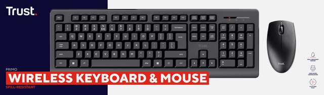 TOETSENBORD TRUST PRIMO DRAADLOOS +