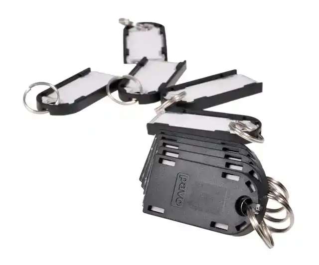 SLEUTELLABEL PAVO MAGNETISCH 10ST ZWART