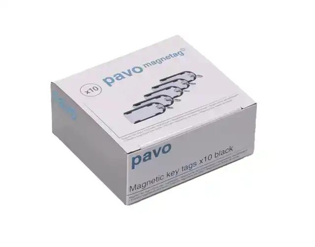 SLEUTELLABEL PAVO MAGNETISCH 10ST ZWART