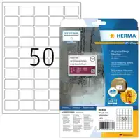 ETIKET HERMA 8338 37X25MM WEERBEST WIT