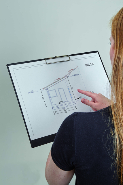KLEMBORD MAUL A3 DWARS PS ZWART
