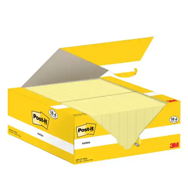 MEMOBLOK 3M POST-IT 653-CY 38MMX51MM