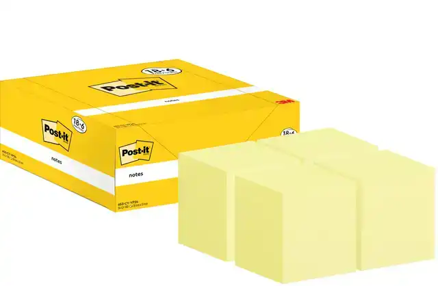 MEMOBLOK 3M POST-IT 653-CY 38MMX51MM