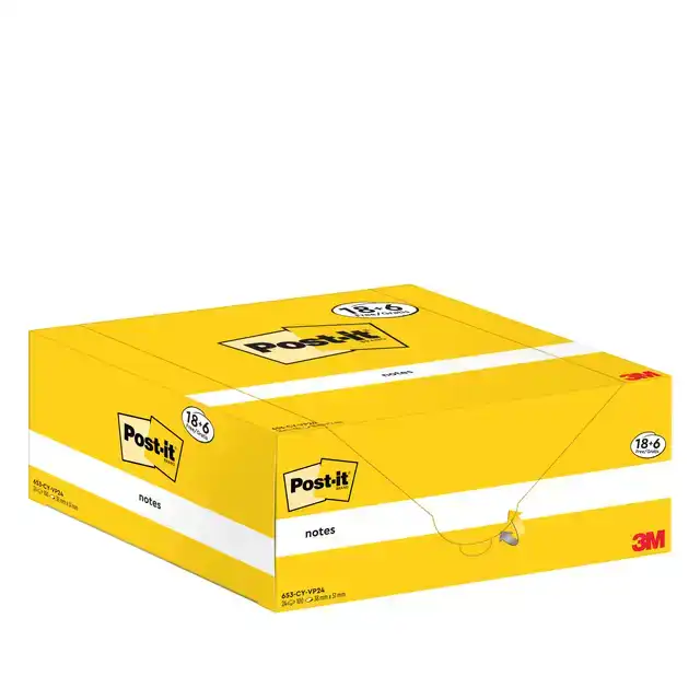 MEMOBLOK 3M POST-IT 653-CY 38MMX51MM