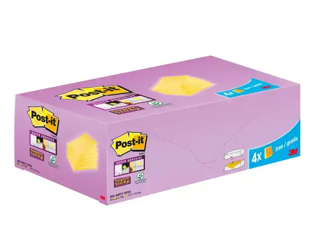 MEMOBLOK 3M POST-IT 655-SSCY 76X127MM