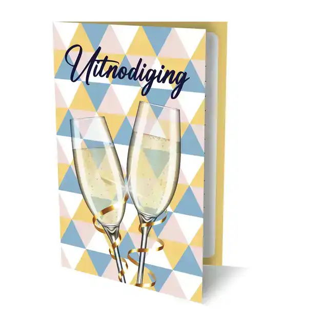 CHAMPAGNE UITNODIGING PK 940