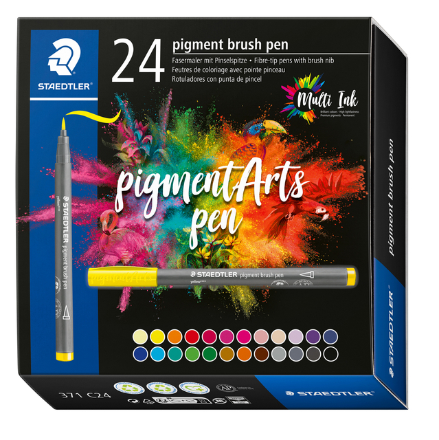 BRUSHPEN STAEDTLER PIGMENT PEN ETUI 24