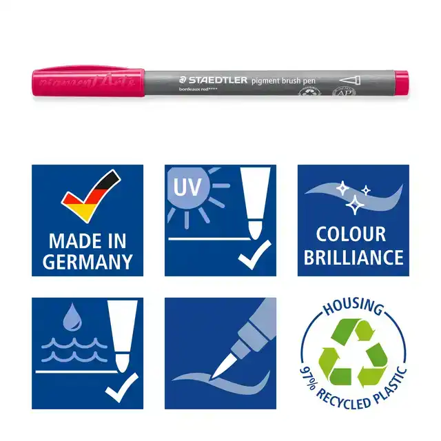 BRUSHPEN STAEDTLER PIGMENT PEN ETUI 24