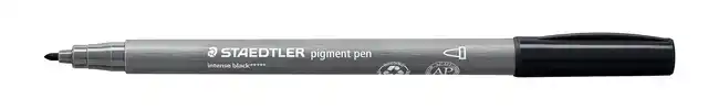 FIJNSCHRIJVER PIGMENT PEN INTENS ZWART