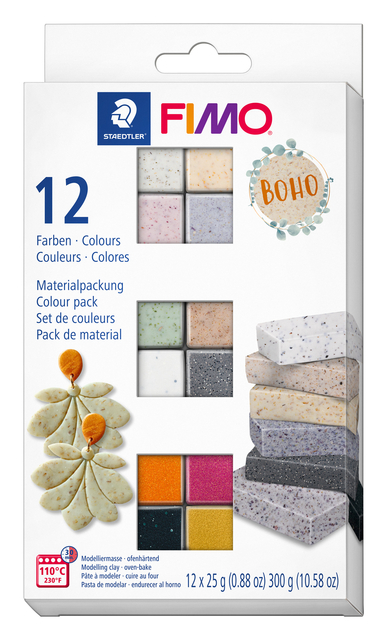 KLEI FIMO STAEDTLER COLOURPACK 12 BOHO