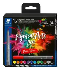 BRUSHPEN STAEDTLER PIGMENTARTS ETUI 12