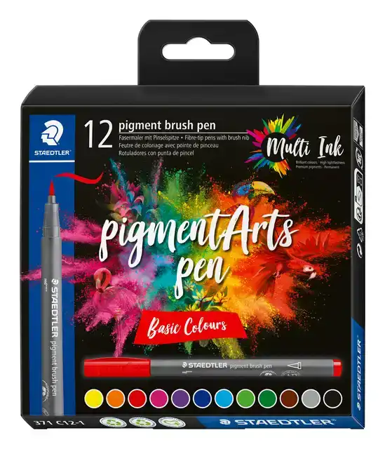 BRUSHPEN STAEDTLER PIGMENTARTS ETUI 12