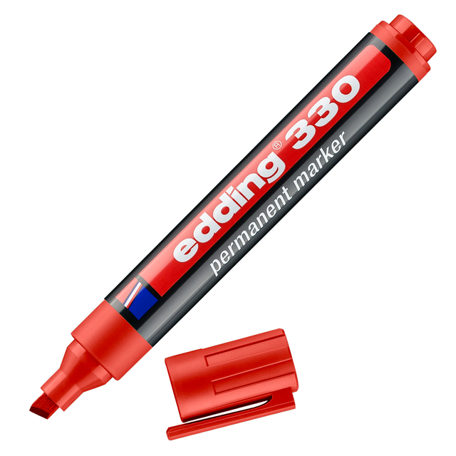 VILTSTIFT EDDING 330 SCHUIN 1-5MM ROOD