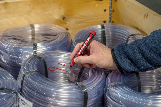 VILTSTIFT EDDING 330 SCHUIN 1-5MM ROOD