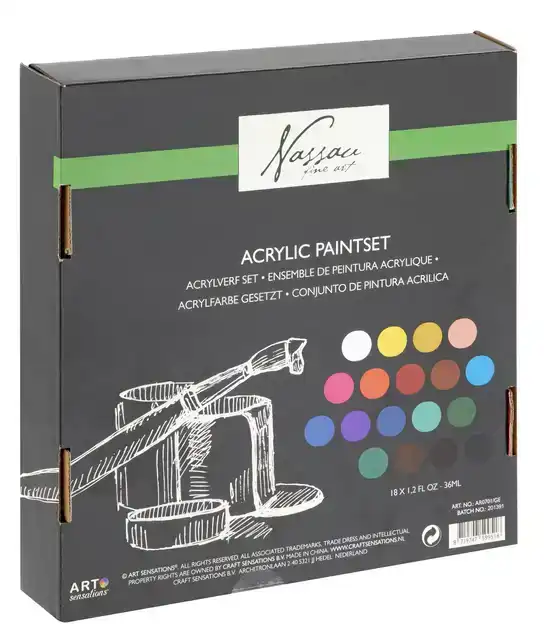 ACRYLVERF NASSAU FINE ART DOOS A 18