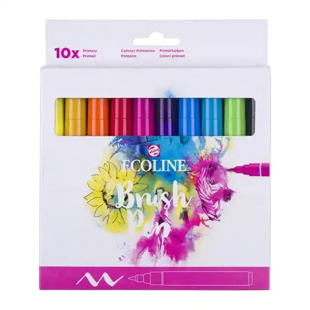 BRUSHPEN TALENS ECOLINE SET 10 STUKS