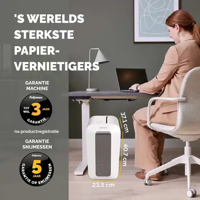 PAPIERVERNIETIGER FELLOWES LX65 4X40MM