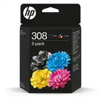 INKTCARTRIDGE HP 6L6S6UE 308 ZWART + 3