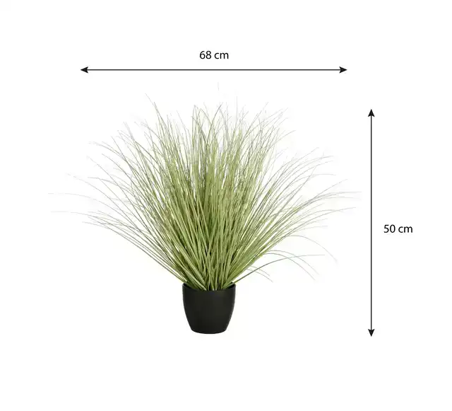 KUNSTPLANT MICA GRAS IN PLASTIC POT