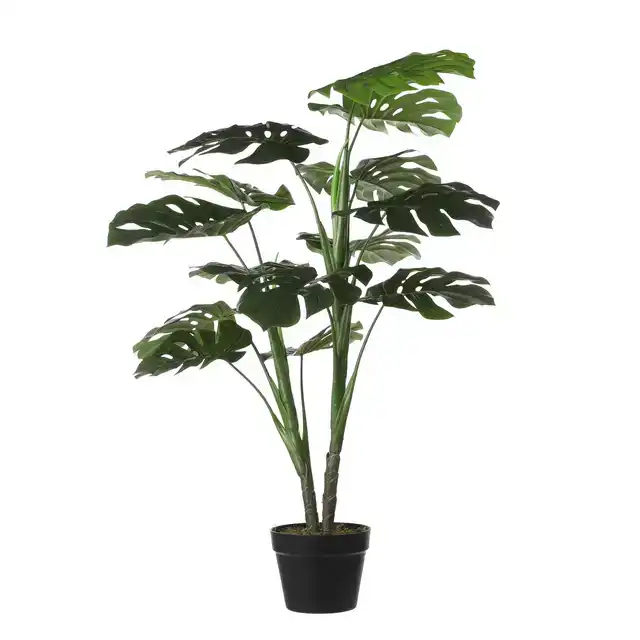 KUNSTPLANT MICA MONSTERA IN PLASTIC POT