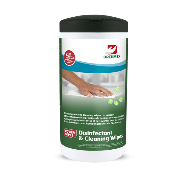 DESINFECTIEDOEKJES DREUMEX BUS 80 STUKS