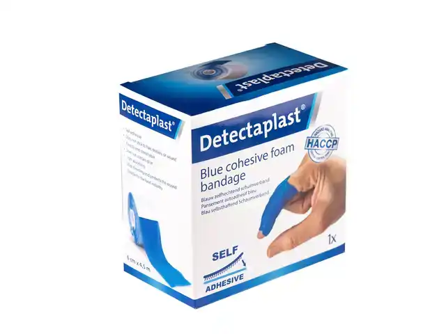 FOAMVERBAND BLAUW DETECTAPLAST 6CMX4.5M