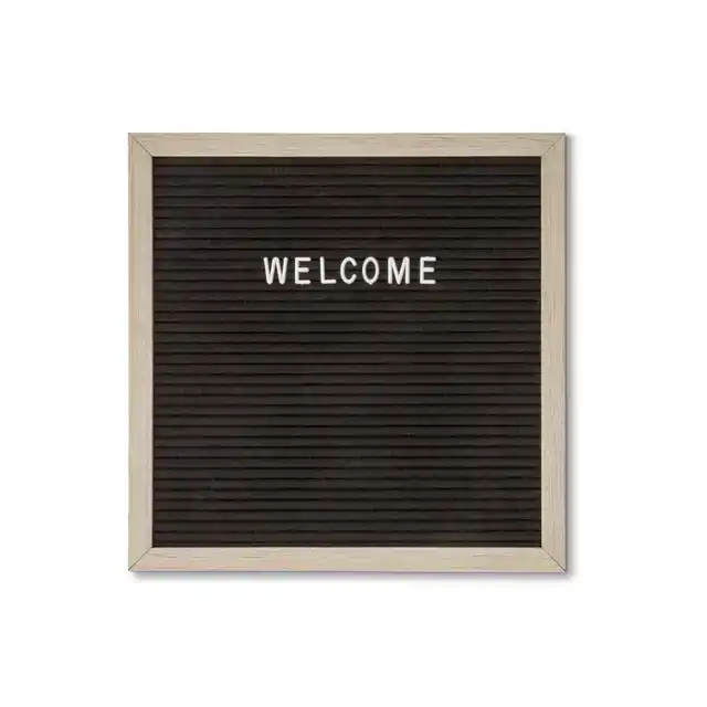 LETTERBORD ZWART 30 X 30 CM
