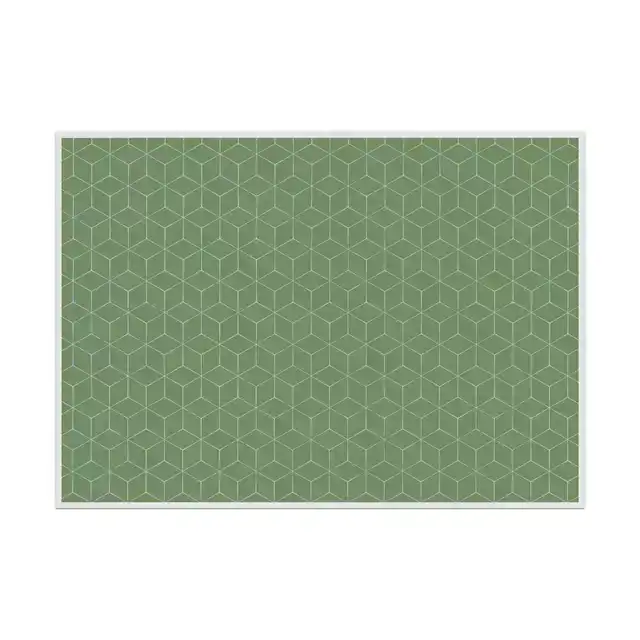 PLACEMAT HEXAGON GROEN