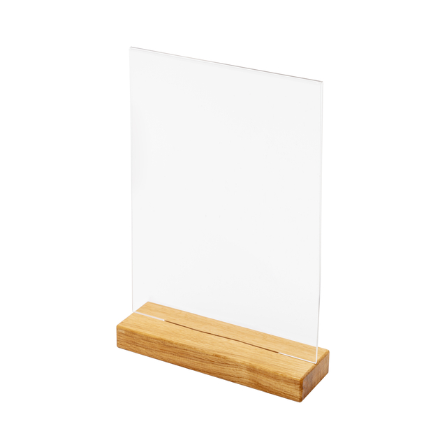 HOUTEN MENUHOUDER T TAFELDISPLAY A4