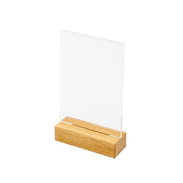 HOUTEN MENUHOUDER T TAFELDISPLAY A6