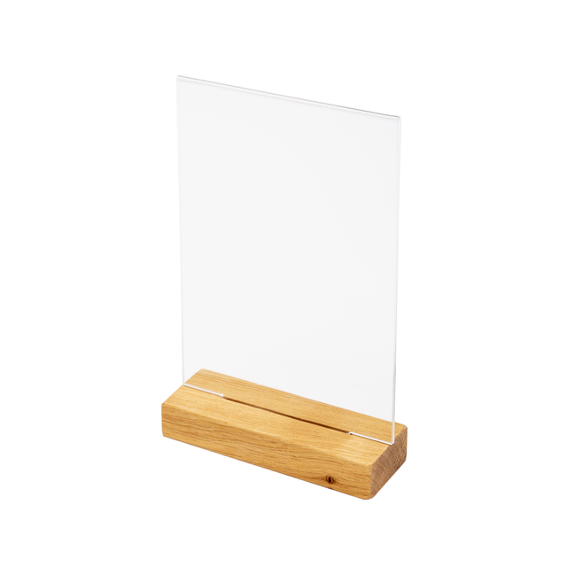 HOUTEN MENUHOUDER T TAFELDISPLAY A5