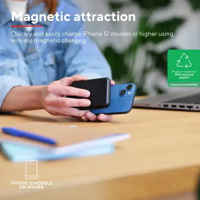 POWERBANK TRUST MAGNETIC DRAADLOOS