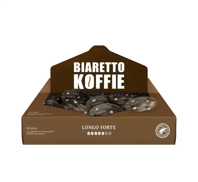 KOFFIE BIARETTO LUNGO FORTE DISCS