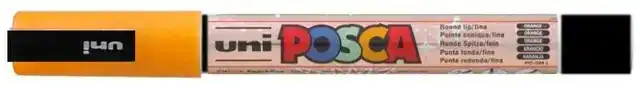 VERFSTIFT POSCA PC3M F GLITTER ORANJE